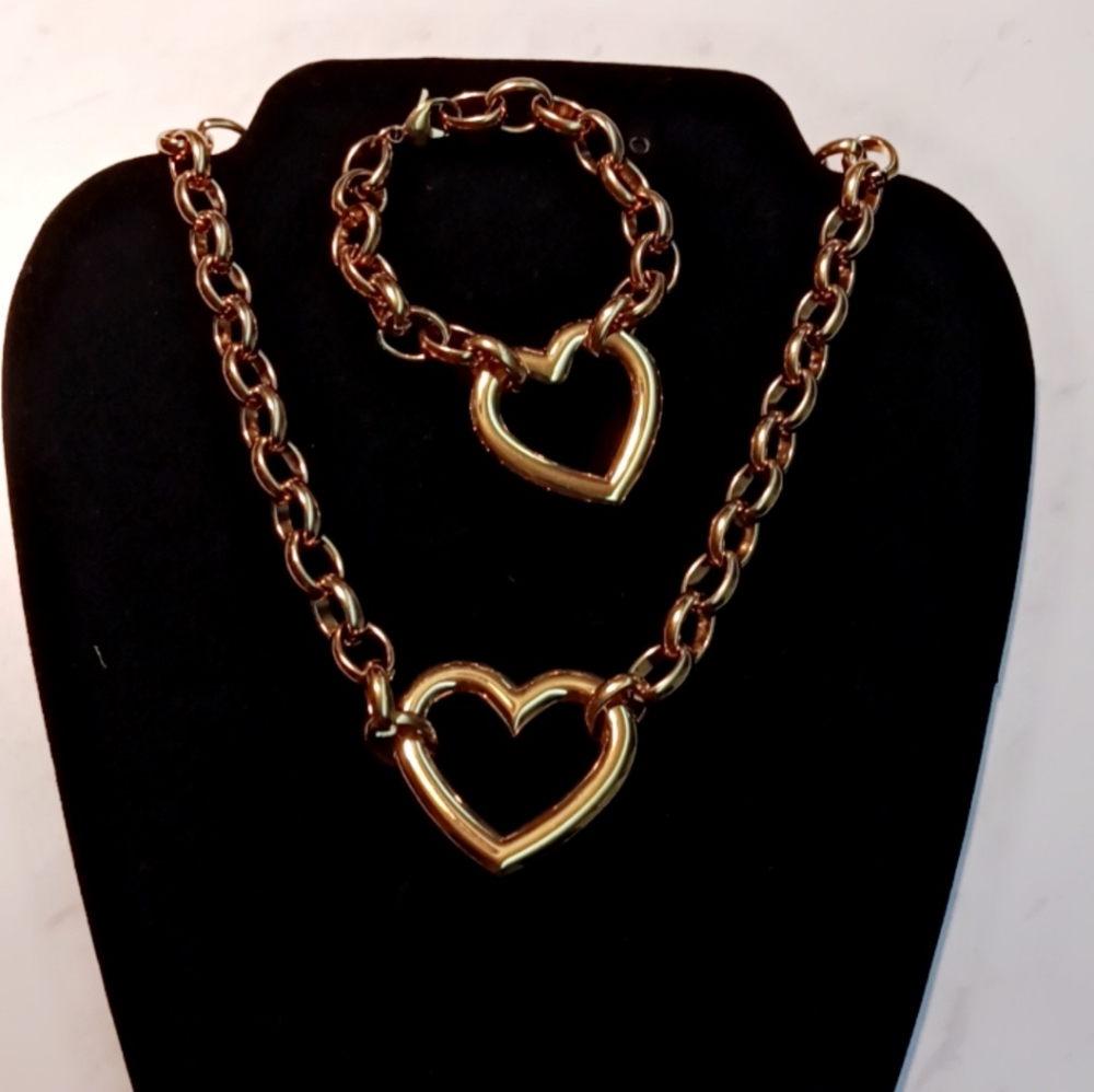 Stainless steel gold set